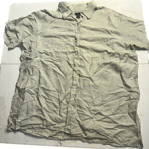 J. Ferrari Casual Button Up Shirt Green Earthy‎ Color 3XLT